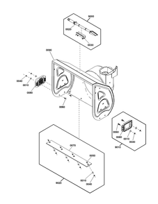 Auger Housing Group Diagram and Parts List for S1026 (1697330-00)(2020) Briggs and Stratton Snow Blower